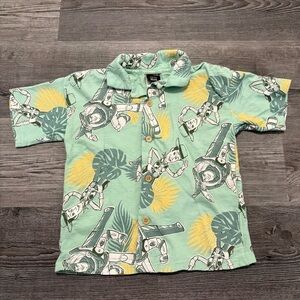 Disney Pixar Woody and Buzz Lightyear Hawaiian Shirt. Boy’s 5T